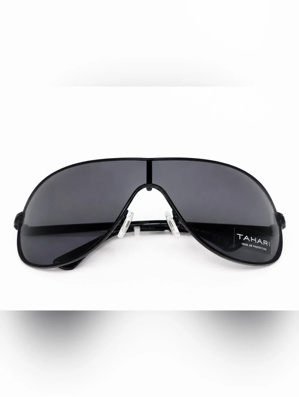 Tahari Sleek Black Temple Sunglasses